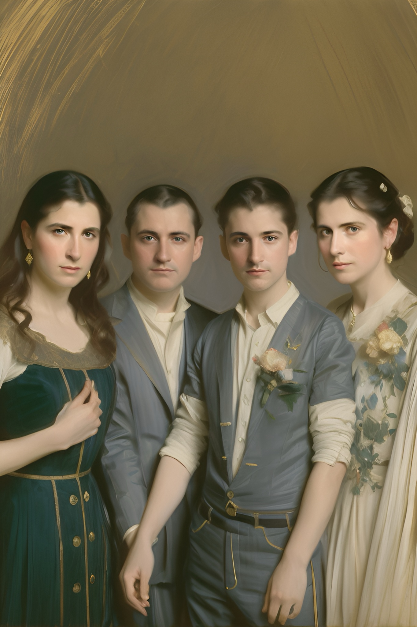 1852 - Ginevra, Manetto, Agostino ed Adelaide