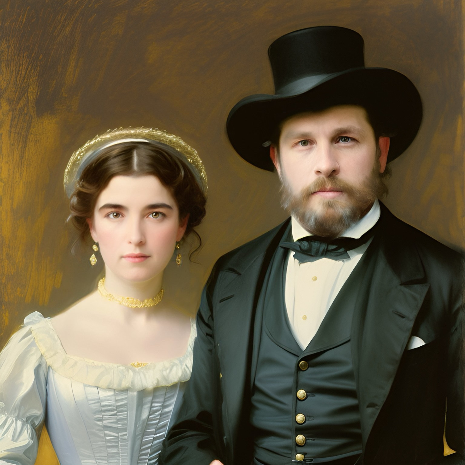 1860 - Ludovico Tozzoni e la moglie Clara Dal Monte