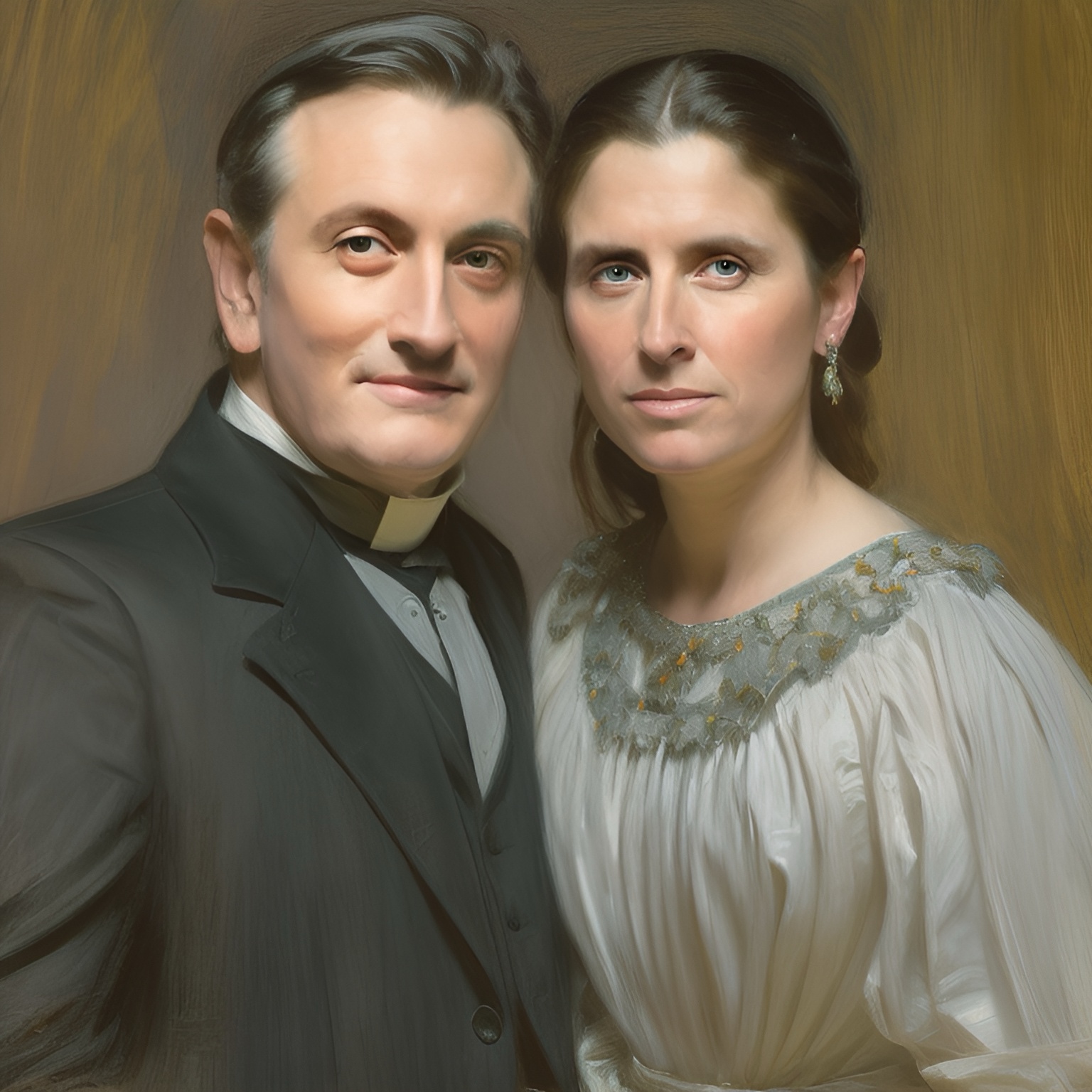 1864 - Ginevra col fratello Don Agostino Manetti